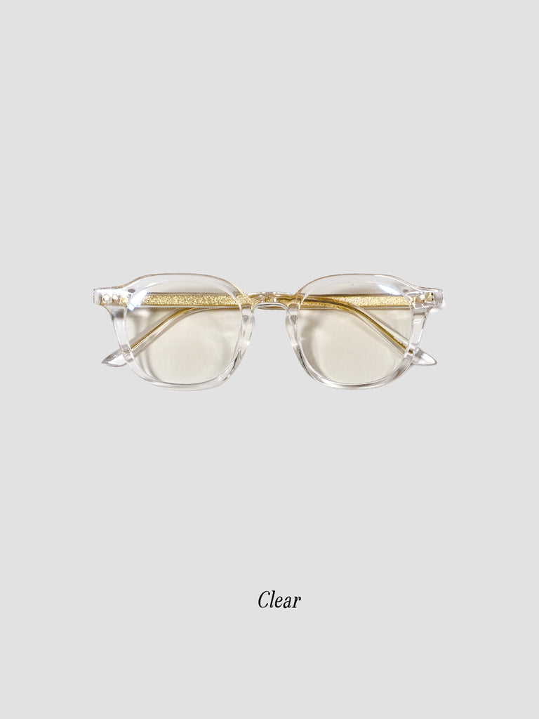 Clear Big Lens Glasses-Clear